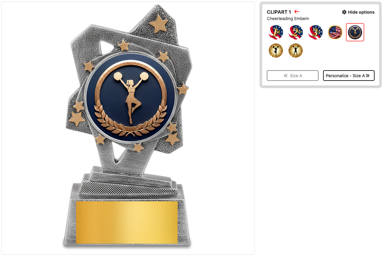 Resin trophy — clipart emblem picker